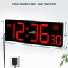 Soobest LED Digital Wall Clock, Large Digital Clock Bold Numbers