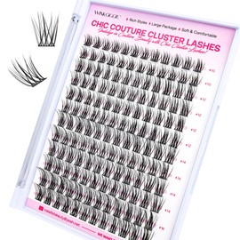 WINKGIGGLE Cluster Lashes Wispy Lash Pack Soft 3D Volume Faux Mink Lashes CDD12MIX