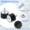 uxcell M10 Rubber Mounts, 1Pcs 60x40mm(DxH) Rubber Cylindrical Anti Vibration