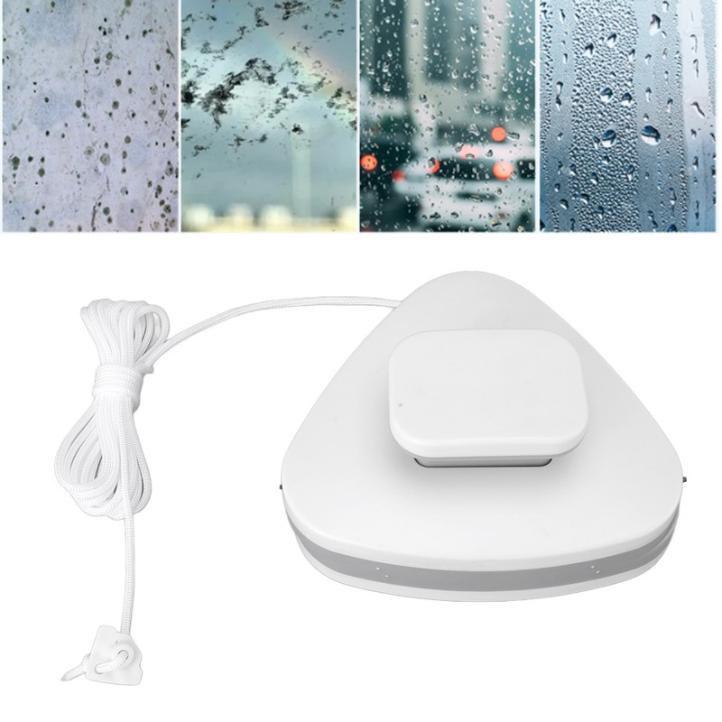 Double Sided Glass Cleaner Time Saving Versatile Triangle Shape Magnetic