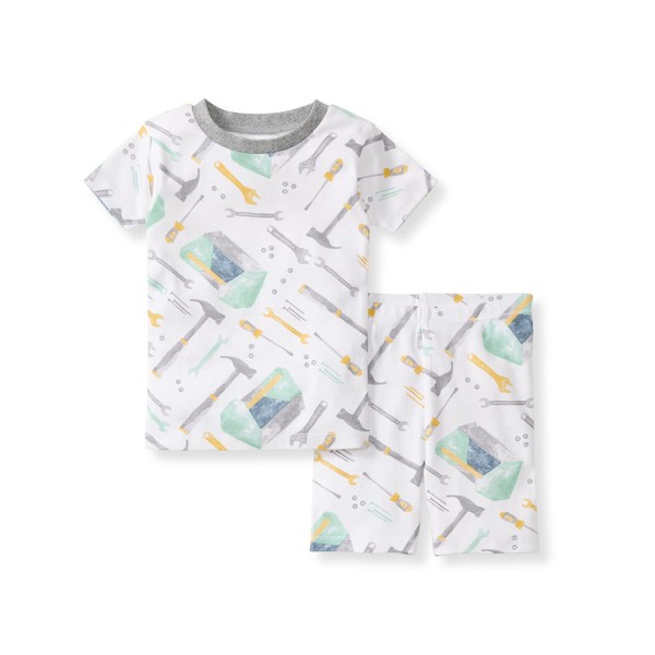 Burt's Bees 100% Organic Cotton Sleeve T-Shirts & Shorts, Toolbox,