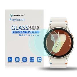 Poyiccot Compatible with Galaxy Watch 7 40mm Screen Protector, 2Pack 9H Hardness Bubble-Free & Anti Scratch Tempered Glass Screen Protector for Galaxy Watch 7 40mm Smartwatch