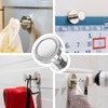 POPPSTAR Round Magnet Hook Extra Strong, 4 Silver Neodymium Magnetic
