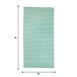 Green Petition Mare Peshtemal, 35”x67” Beach Towel, with Carrying Bag, Sustainable Gift, Ecofriendly, Organic Blend Towel, Zero Waste, Quick Dry, Beach Sports Travel Fitness (Lime, 35 x 67)