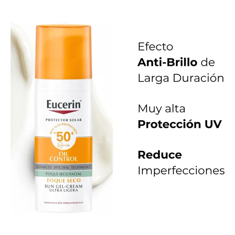 Protector Solar Eucerin Oil Control Anti-Brillo, Piel mixta a grasa