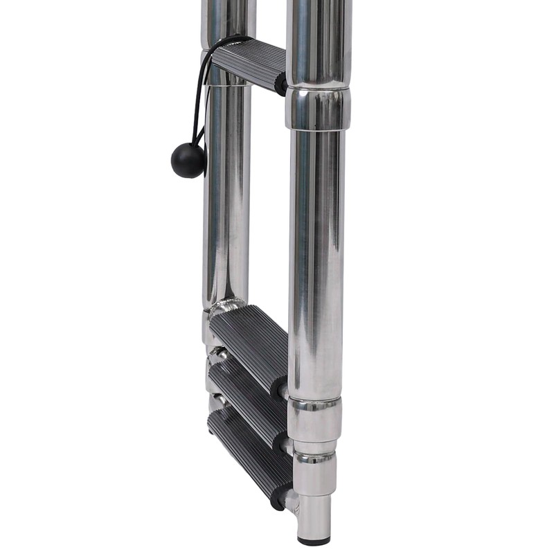 YACHARIES Boat 4 Step Ladder 316 Stainless Steel Folding Ladde,
