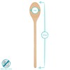 Argon Tableware Wooden Cooking Spoons - 35cm - Pack of