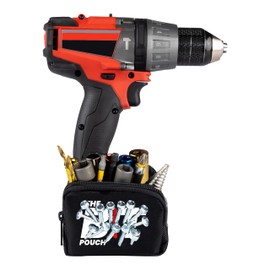 The Bit Pouch (Gen2) - Magnetic Bit Holder for Holding Screws, Bolts, Driver Bits, Drill Bits - Alternative to Magnetic Wristband - Perfect Gadget Gifts for Men, Electrician Tools. (Large)