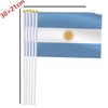 25 Pack Argentina Handheld Small Flag,Mini Argentinian Hand Held Miniature