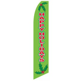 Neoplex Happy Holidays Flag Flutter Feather Banner Swooper Merry Christmas