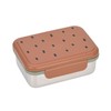 LÄSSIG Kinder Brotdose Edelstahl Lunchbox Frühstücksbox Nachhaltig Kindergarten Schule/Happy prints