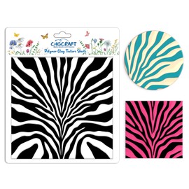 CHGCRAFT Zebra Print Pattern Clay Texture Sheet Silicone Clay Texture Mat DIY Tools for Earrings Jewelry DIY Making Crafts 5.5 × 5.5 in