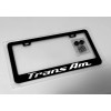 Pontiac Trans Am Reflective Trans Am License Plate Frame Black