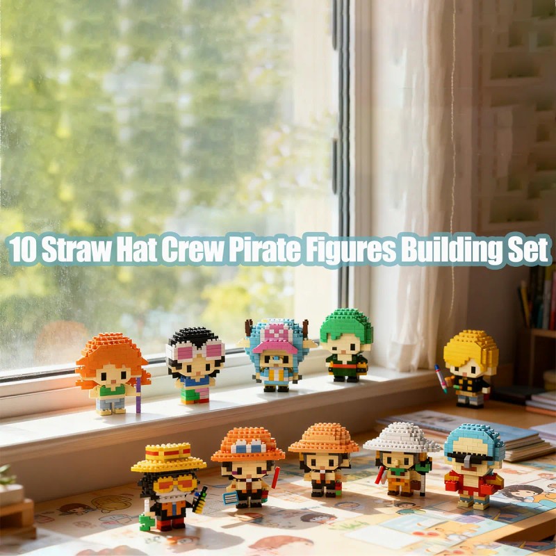 Set De 10 Bloques Armables Una Pieza 3d Construcción