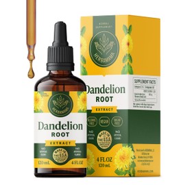 HERBAMAMA Dandelion Drops - Vegan Liver Cleanse with Dandelion Root Extract - Non-GMO, Alcohol & Sugar-Free Liquid Liver Support Supplement - 56-Day Supply