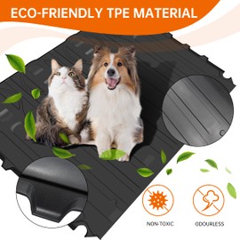 CUSAUTV UTV TPE Bed Mat Liner Compatible with 2024 2025 Polaris Ranger XD 1500 Accessories Rubber Cargo Bed Mat Slush Liner All Weather Protection Replacement for 2889106