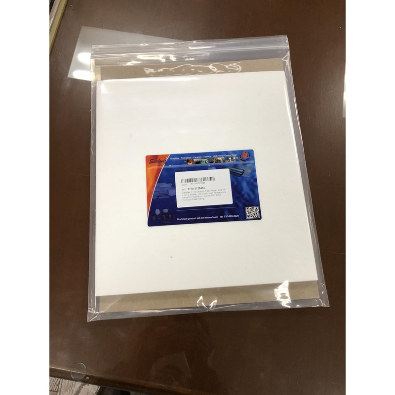 CeraTex 3170 Ceramic Fiber Paper 1/8" Thick, Size 11" x