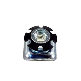 Magic Hub 8 Pack Square Tubing Threaded Inserts - Star Type, 1" OD, 3/8-16 Threads, Alloy Steel