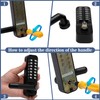 Souyou Upgrade Keyless Door Lock with Handle, Stainless Steel Waterproof