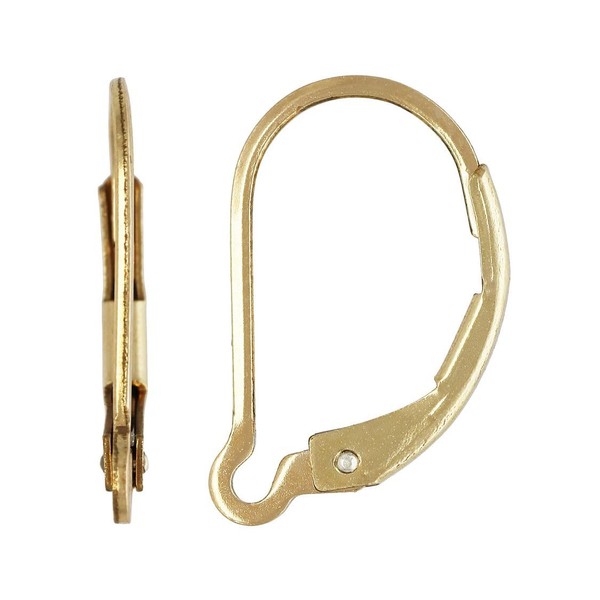 4pcs Adabele Real 1/20 14K Gold Filled Strong Interchangeable Leverback