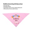 Dog Birthday Scarf Hat Adjustable Soft Comfortable Durable Birthday Supplies