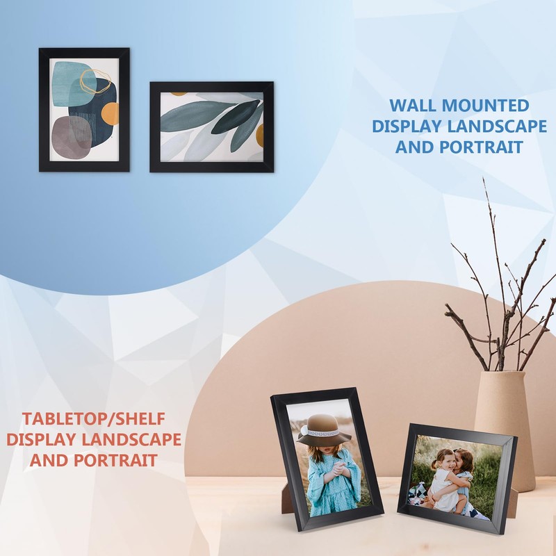 WIFTREY 18 Pack 3.5x5 Picture Frame Black, 3.5 x 5