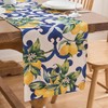Table Runner Lemon Table Runner Blue Table Runner Polyester Lemon