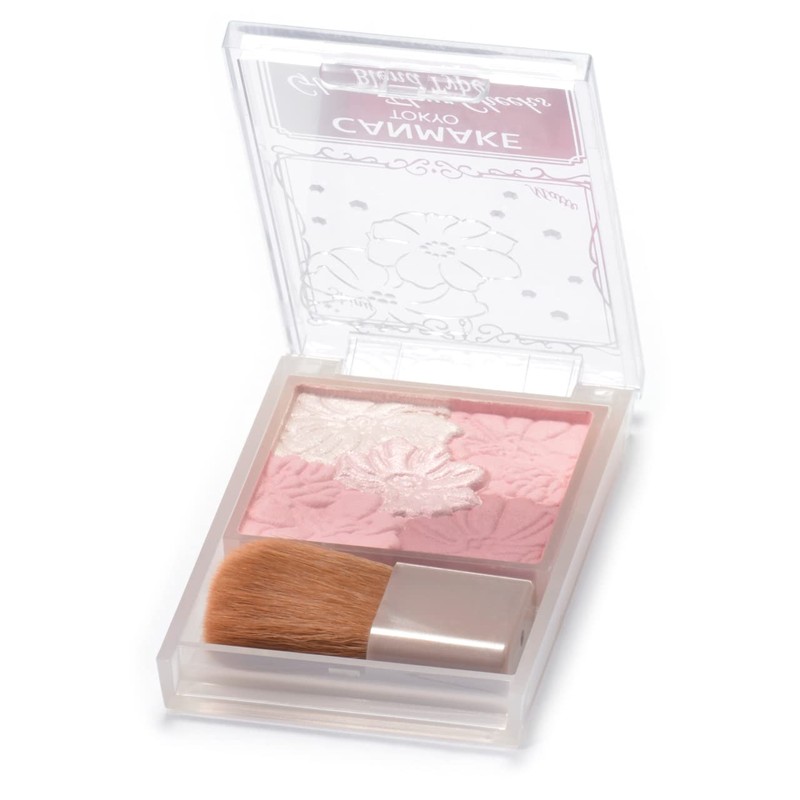 Canmake B02 Rose Ballerina Cheek Gloss Highlight Sheer Mat 1