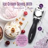 Nextop Ice Cream Scoop with Comfortable Handle - Ergonomic Spoon,