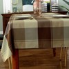 Rectangle Tablecloth 52 x 70 Inch Checkered Table Cloths Spillproof