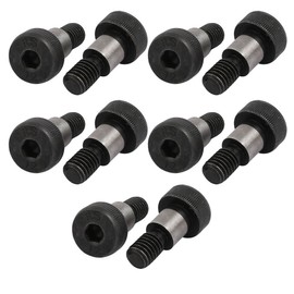 sourcing map 40Cr Steel Shoulder Bolts 10 mm Shoulder Diameter 10 mm Shoulder Length M8 x 13 mm Pack of 10