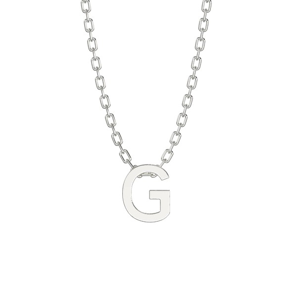 Aeon Jewellery Alphabet Initial Necklace - G | 925 Sterling
