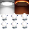Meconard 6 Pack 4 Inch 5CCT LED Recessed Lighting with