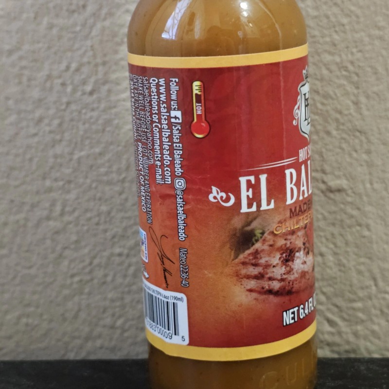 Larry hernandez HOT SAUCE EL BALEADO MADE WITH CHILTEPIN CHILI