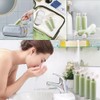 QOONESTL 5Pack Refillable Bottle Green Plastic Empty Squeeze Bottles, 260ml
