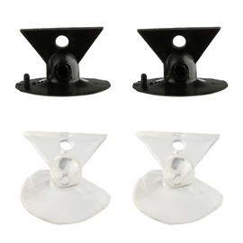 GroveEss 4PCS Bulb Changers,PVC Durable Bulb Remover Suction Cups,Strong Suction Safty Bulb Changers Removal Sucker Tool for GU10 Bulbs Replacing(Black,Clear)