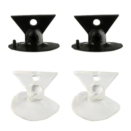 GroveEss 4PCS Bulb Changers,PVC Durable Bulb Remover Suction Cups,Strong Suction Safty Bulb Changers Removal Sucker Tool for GU10 Bulbs Replacing(Black,Clear)
