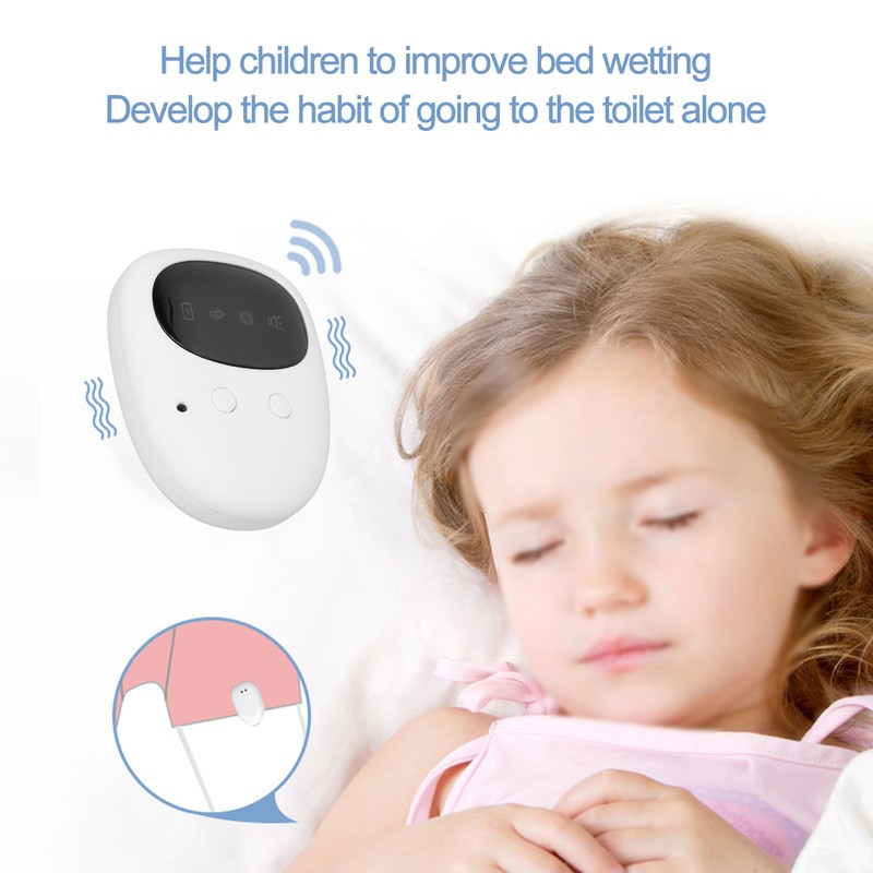 Wireless Bedwetting Alarm 3 Modes Sound Vibration Alarm Electric Bedwetting
