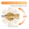 Giraffe Tools Pressure Washer Pivoting Coupler, 7 Angles Gutter Cleaner