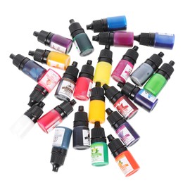 NUOBESTY DIY Epoxy Resin Colorant Kit Colors Resin Pigments 5ml Bottles Mix Epoxy for Translucent Effect No Catalyst Required