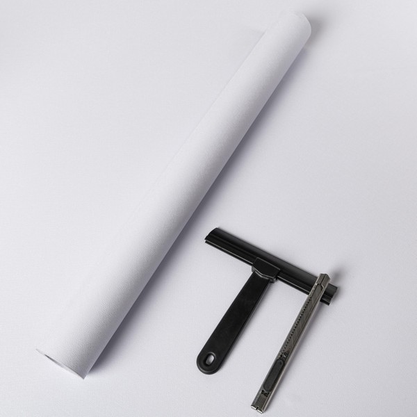practicalWs White Wallpaper Peel and Stick with Tools, White Wall