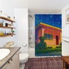 Funnytree Bunny House Shower Curtain 72"x72" - Waterproof Fabric Bathroom