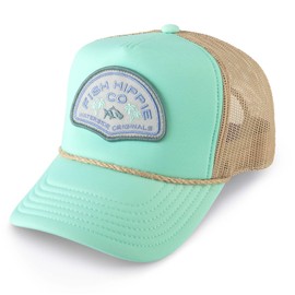 Fish Hippie Women's Banyan Trucker Hat Fern