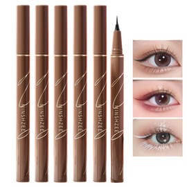 UNYOKE (Popular) Eyeliner, Ultra Fine Liner, No Blur, Long Lasting, Waterproof, Sweat Prevention, Brown, White, Long Lasting (101# Black)