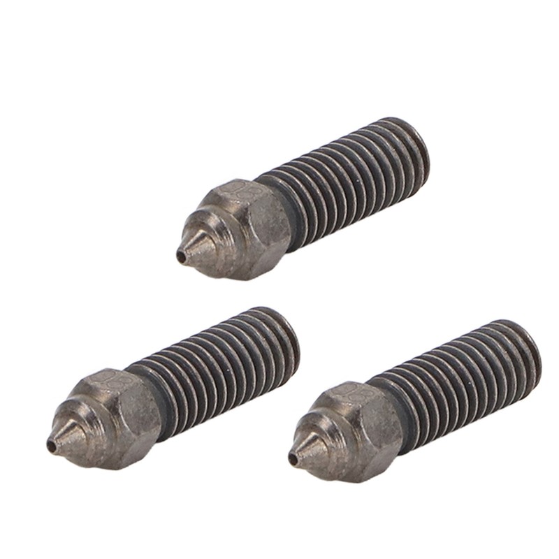 3PCS Hardened Steel Nozzles High Flow Nozzle Kit 3D Printer