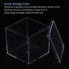 sourcing map Clear Acrylic Plastic Storage Box Square Cube Display