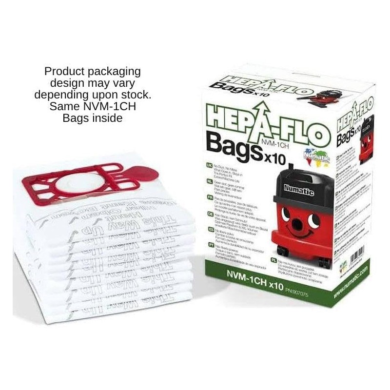 Compatible with Henry Numatic NVM-1CH Hepaflo 907075/604015, Vacuum Microfibre Hoover