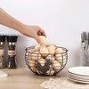 Farmhouse Egg 8'' Basket for Gathering Fresh Eggs, Wire Egg