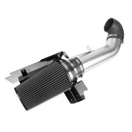Torchbeam Cold Air Intake Filters System Kits Fit for GMC/Chevy 1999-2006 V8 4.8L/5.3L/6.0L, Aluminum Filter System Replacement Black