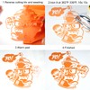 FUNKAKA Orange HTV Heat Transfer Vinyl Bundle, 12" x 10"